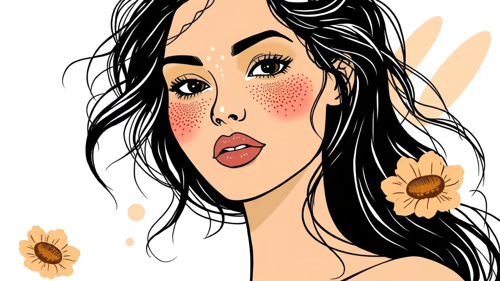 화잘먹 선크림 활용법 (illustration 스타일)