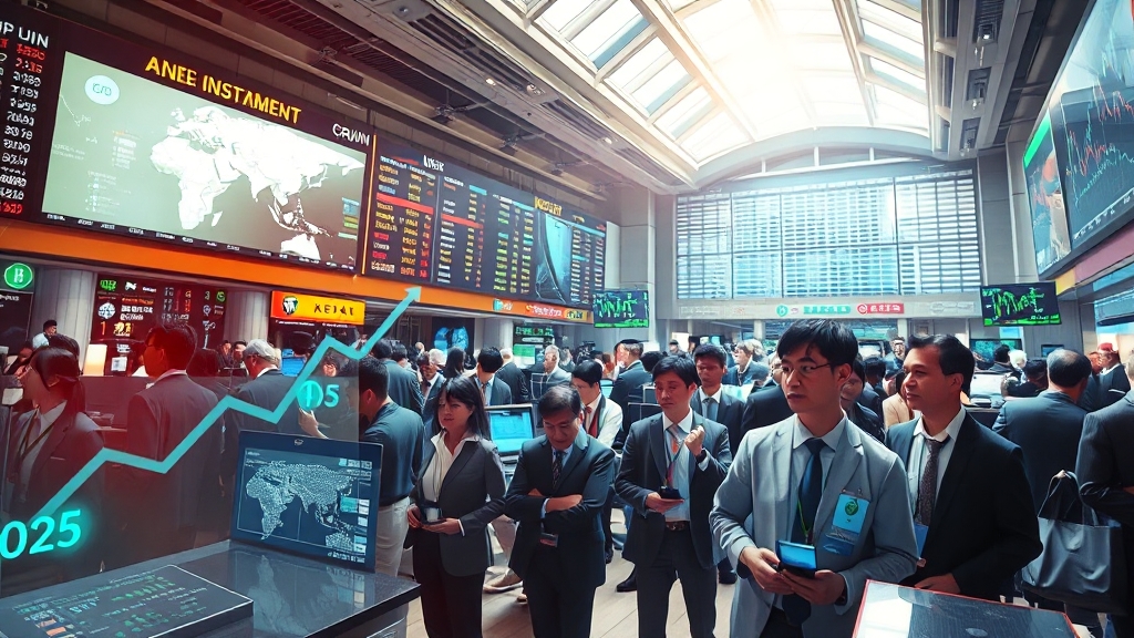 2025년 코인 시장 전망 (realistic 스타일)