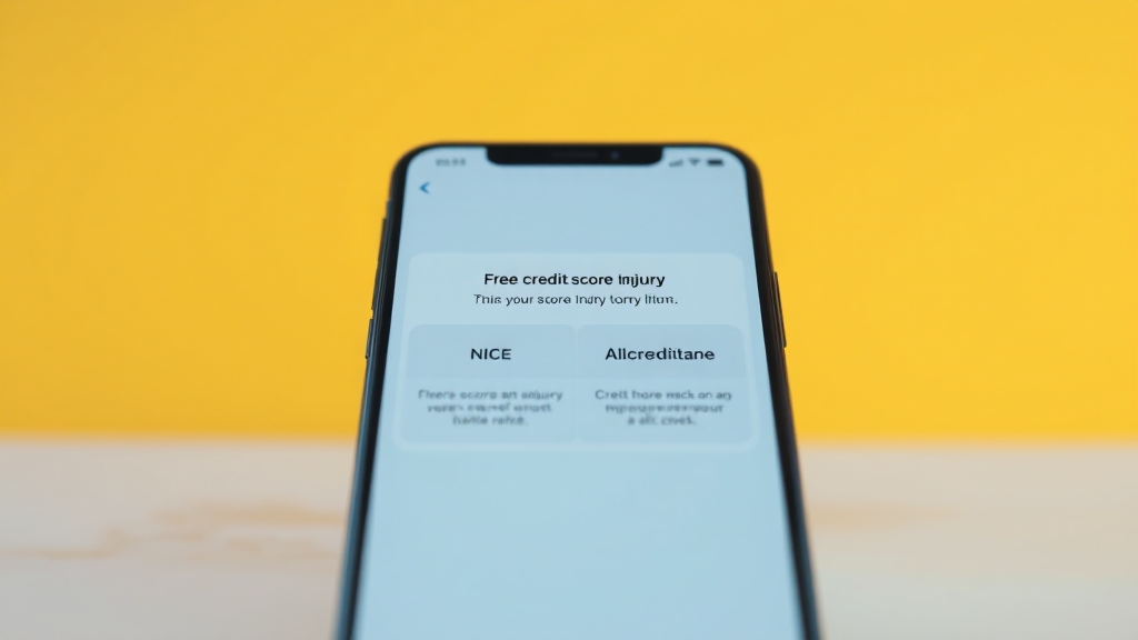 내 신용점수, 무료로 확인하기 (realistic 스타일)