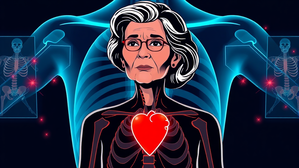 50대, 심혈관 & 뼈 건강 집중! (illustration 스타일)