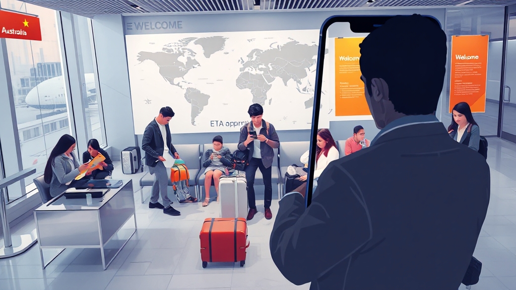 비자 승인 확인 & 주의사항 (illustration 스타일)