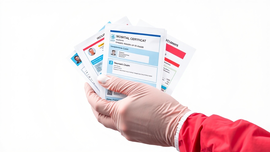 입원/통원 서류 & 주의점 (popart 스타일)