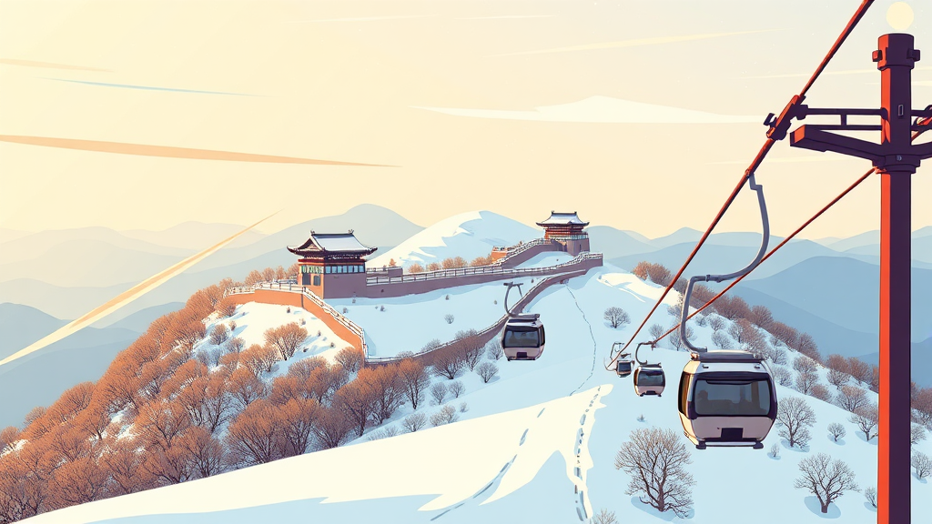 강원도 겨울 여행: 설경 & 액티비티 (cartoon 스타일)