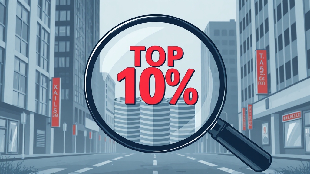 상위 10% 의미와 중요성 (cartoon 스타일)