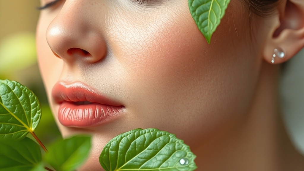 좁쌀 여드름 진정 성분 및 제품 (realistic 스타일)