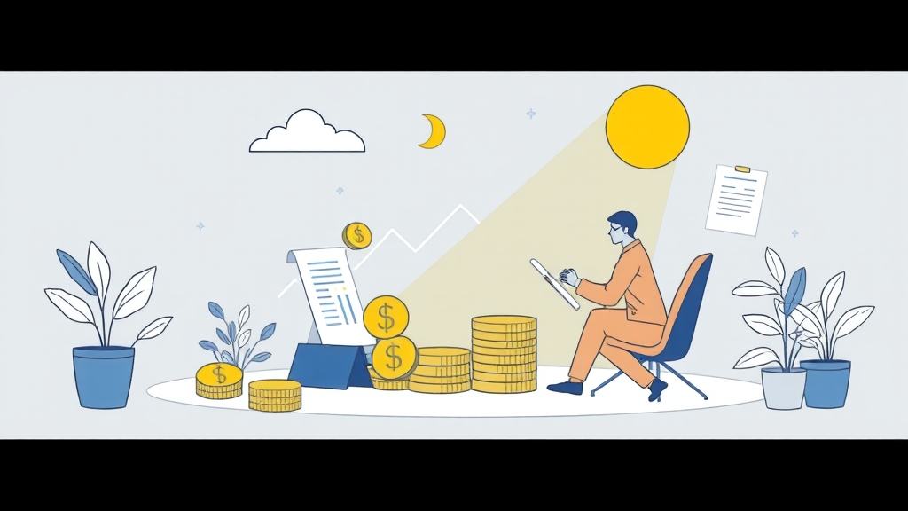 금융소득 관리, 현실적 전략 (illustration 스타일)