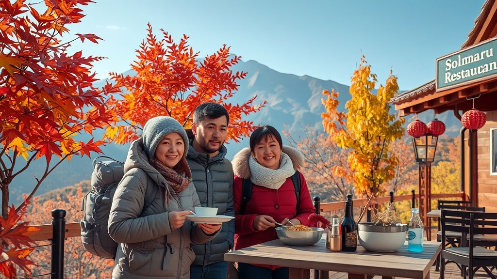 팔공산 방문 시 유의사항 (realistic 스타일)