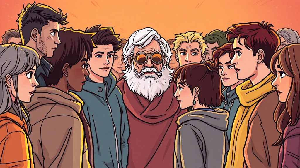 사업 개요: 마음 건강 지킴이 (illustration 스타일)