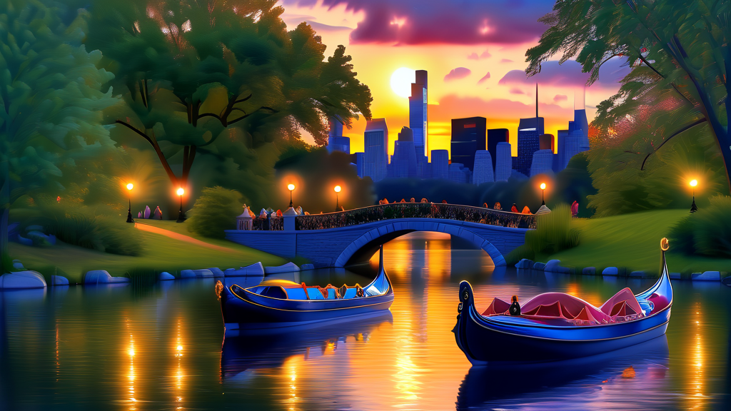 가족, 친구와 함께 즐기는 센트럴파크 보트 체험 후기 (realistic 스타일)