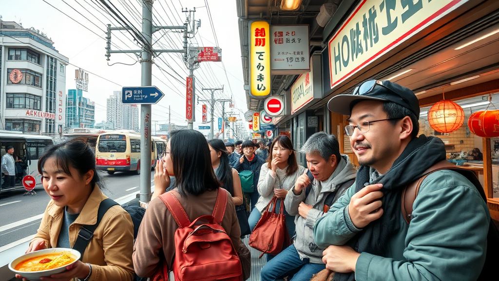 후쿠오카 도착 후 시내 이동 및 여행 정보 (realistic 스타일)