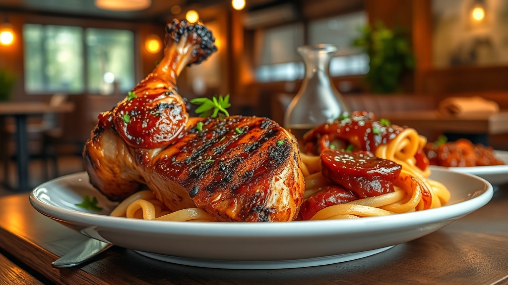 대표 메뉴는? (realistic 스타일)