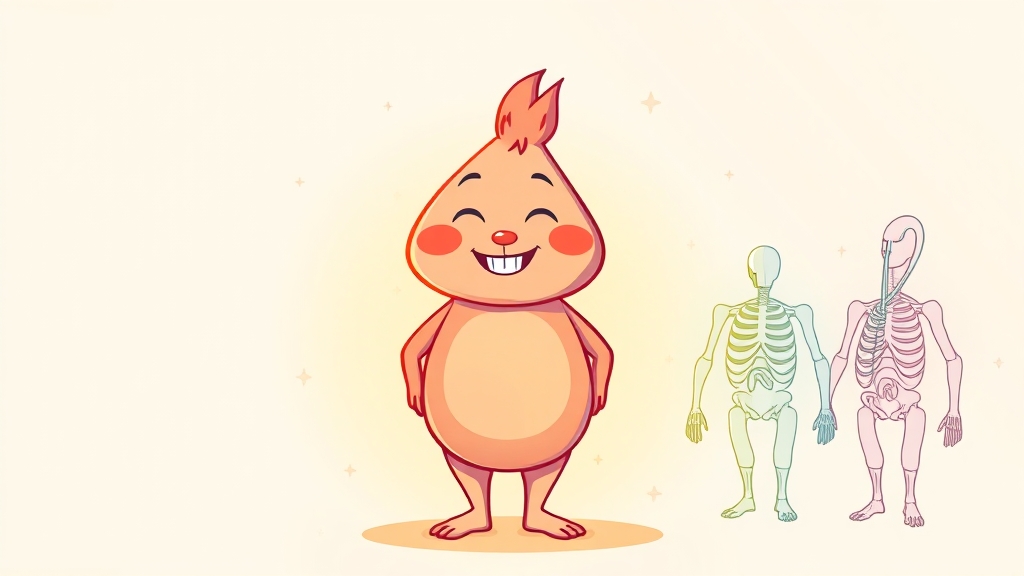 양파즙, 8가지 핵심 효능 (cartoon 스타일)