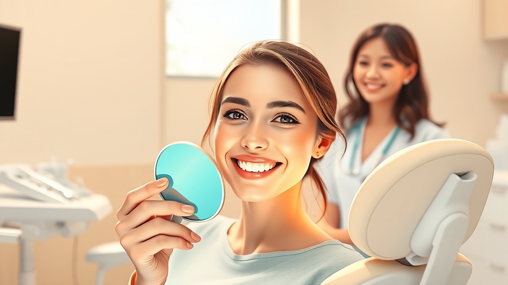 건강한 잇몸, 행복한 미소를 위한 투자! (illustration 스타일)