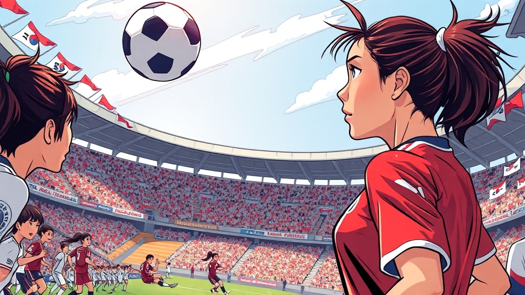 주요 경기 분석과 전략 (cartoon 스타일)