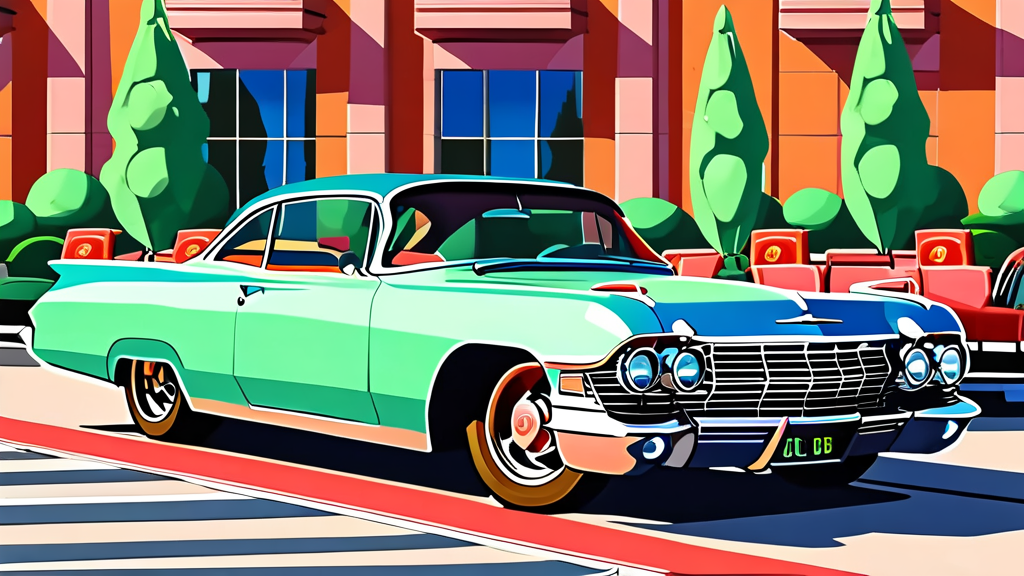 오늘의 차량 5부제: 내 차 번호 끝자리로 주차 가능 여부 확인 (cartoon 스타일)