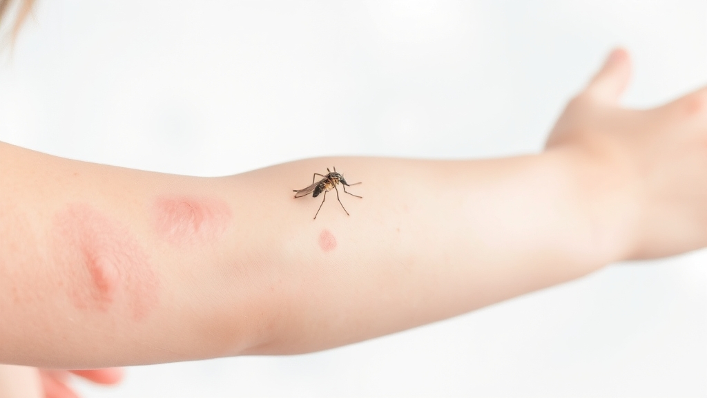 일반 물림 vs 알레르기 (watercolor 스타일)