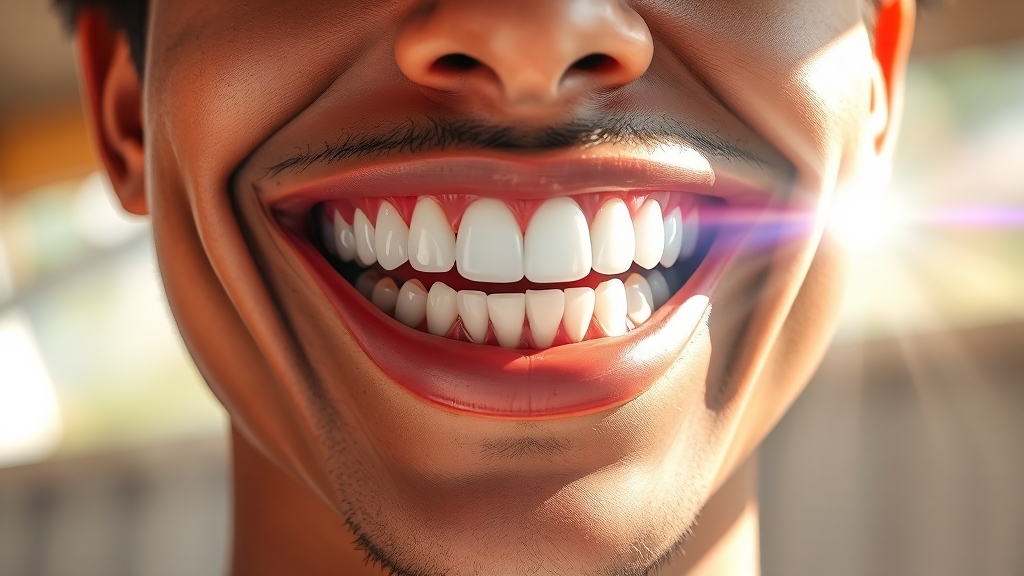 잇몸 영양제 섭취 후 변화 (realistic 스타일)