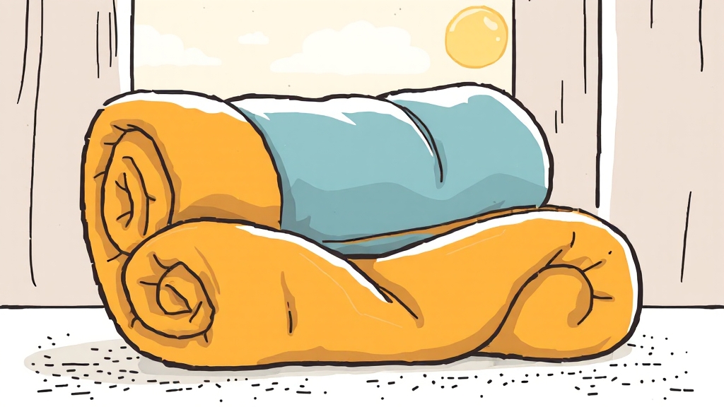 전기장판 보관 및 관리 (illustration 스타일)