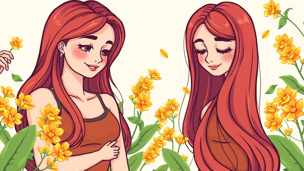 호로파 캡슐, 여성 건강에 미치는 영향 (cartoon 스타일)