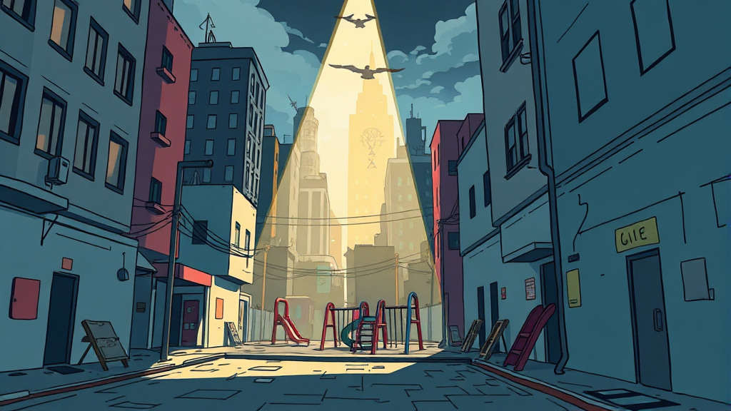 악순환의 고리, 끊어야 산다 (illustration 스타일)