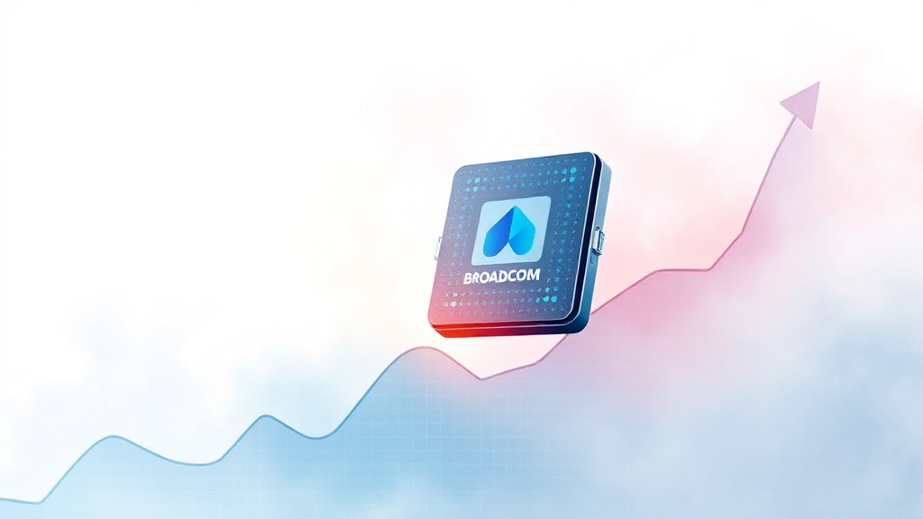 브로드컴 AI 매출 급증: 성장 동력, 실적 분석 및 투자 전망 9 브로드컴 주가 전망: AI 매출이 미치는 영향 (watercolor 스타일)
