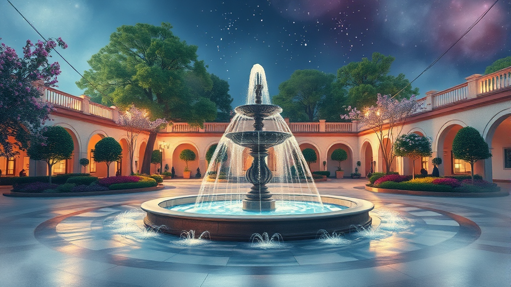 루덴시아 프라자, 놓치면 후회할 숨겨진 명소 탐험 (watercolor 스타일)