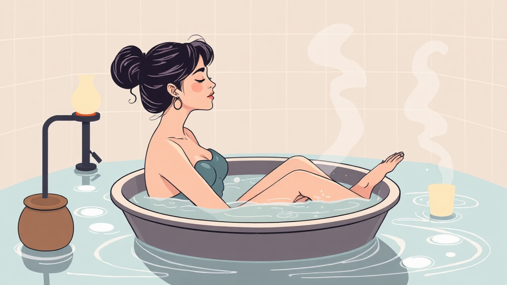 좌욕, 어떻게 할까요? (illustration 스타일)