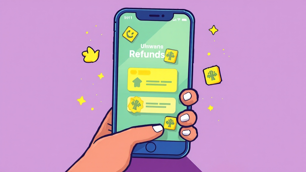 통신사별 환급 방법 (cartoon 스타일)