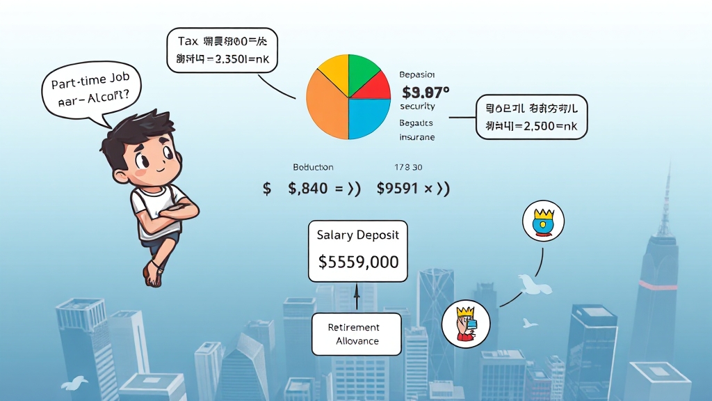 실수령액 계산법 (cartoon 스타일)