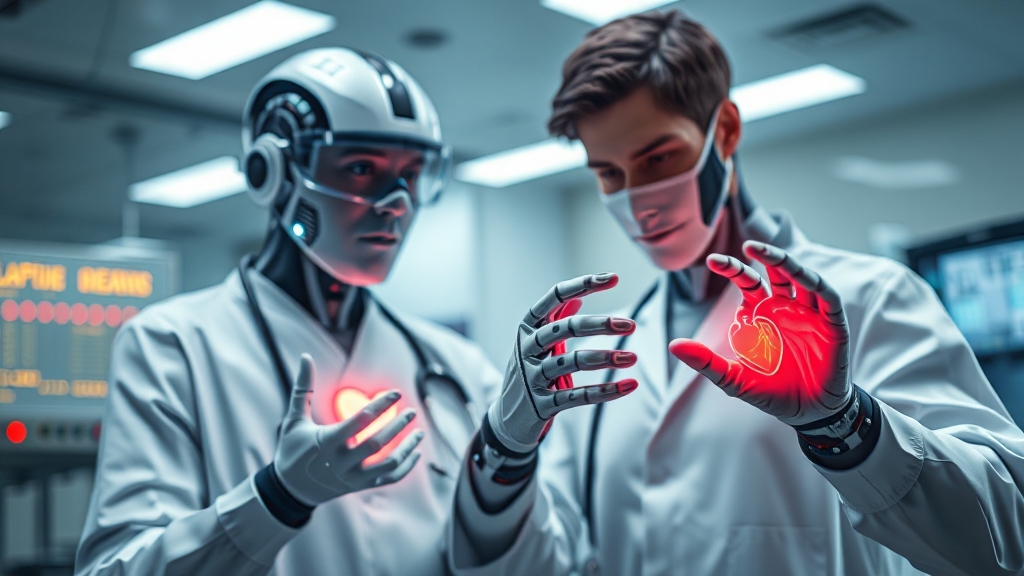 미래 전망 및 윤리적 고려 (realistic 스타일)