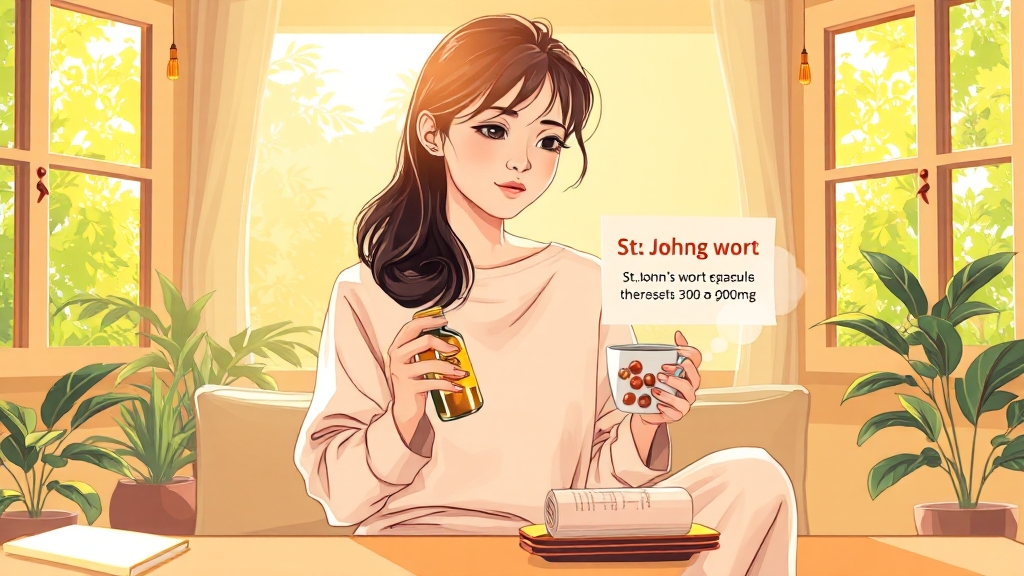 세인트존스 워트, 제대로 복용하는 법 (illustration 스타일)