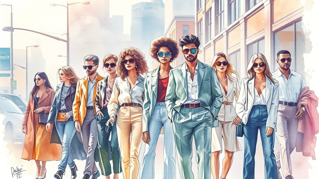 OOTD 관련 추가 패션 용어 (watercolor 스타일)