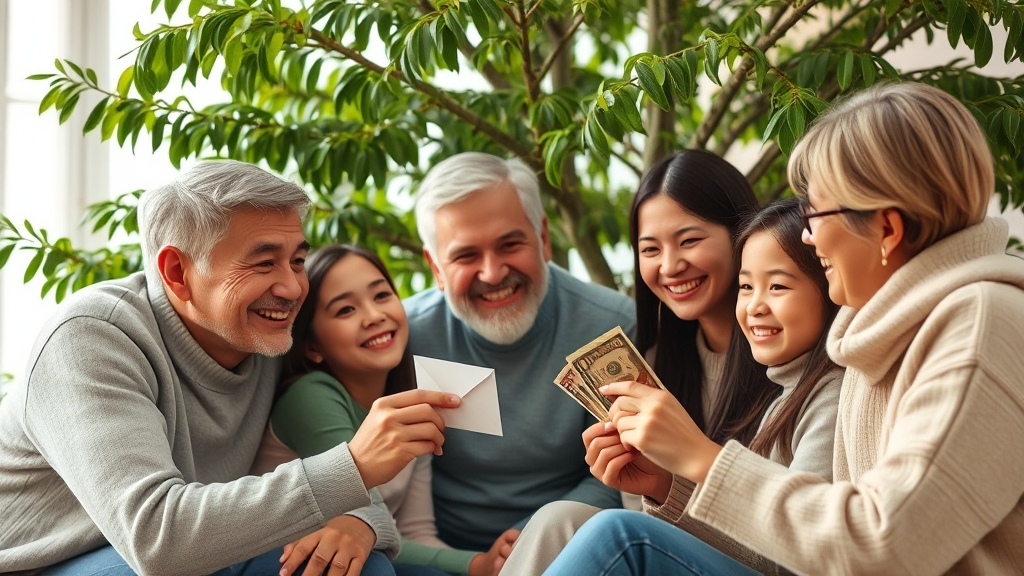 사전 증여를 통한 절세 (realistic 스타일)