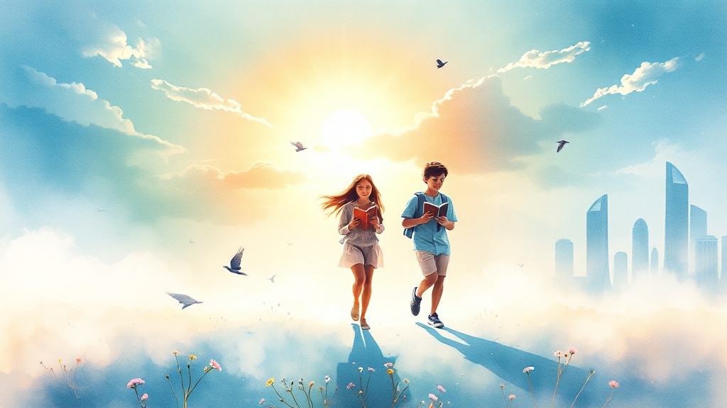 국가장학금, 왜 필요할까요? (watercolor 스타일)