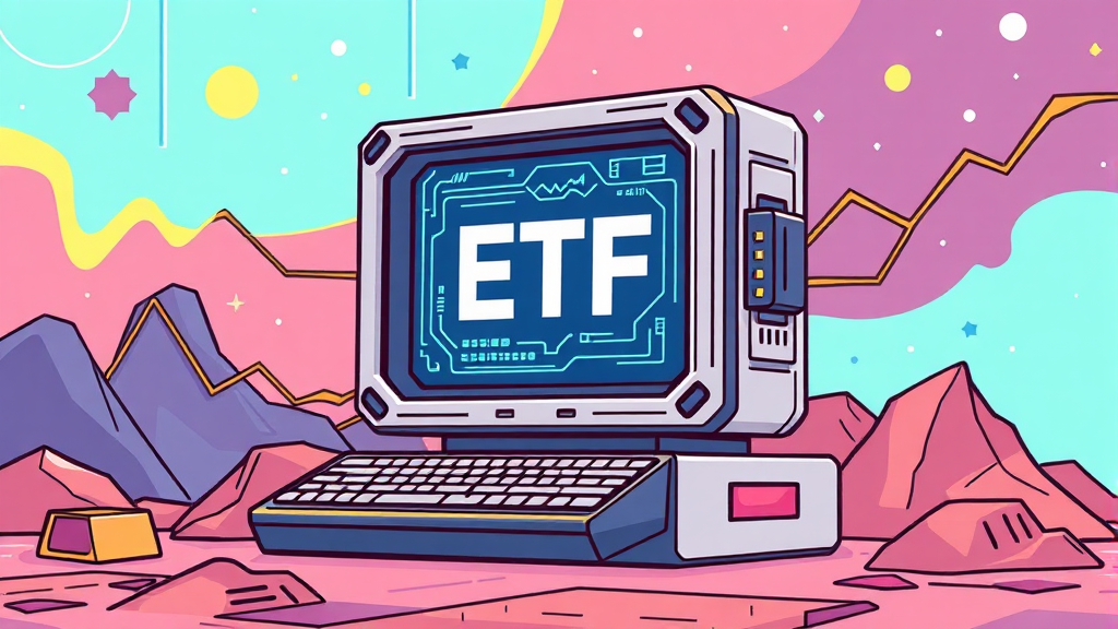 양자컴퓨터 ETF 투자: 기회와 고려사항 (cartoon 스타일)