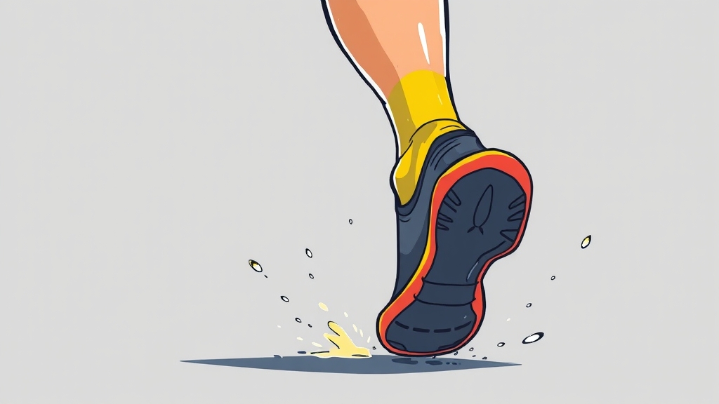 러닝 발목보호대 선택 체크리스트 (illustration 스타일)