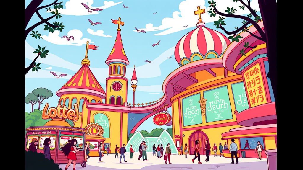 1000원으로 롯데월드 즐기기: 필수 정보 총정리 (cartoon 스타일)
