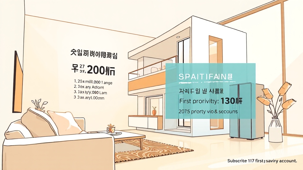 분양 정보 및 청약 조건 (illustration 스타일)