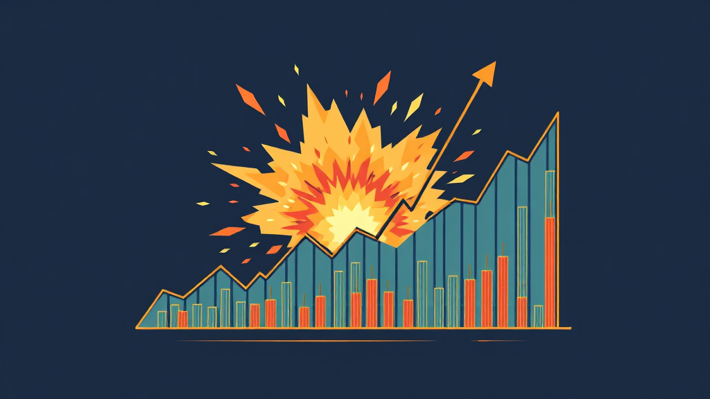 주가와 거래량, 무엇을 말해줄까? (illustration 스타일)