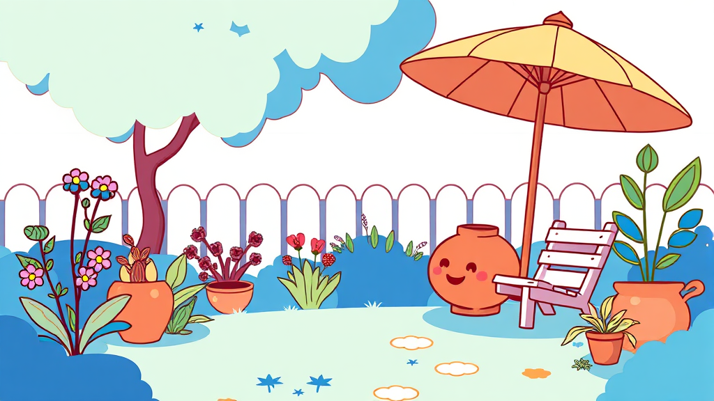 카페 및 편의시설 안내 (cartoon 스타일)