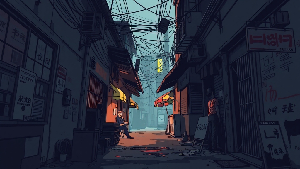 수사 진행 상황 및 문제점 (illustration 스타일)