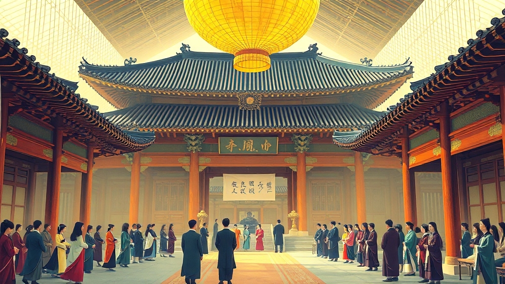 장소별 역사적 의미 (illustration 스타일)