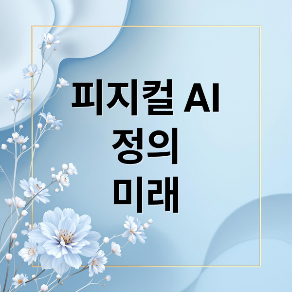 피지컬 AI
정의
미래 (피지컬AI 관련주)