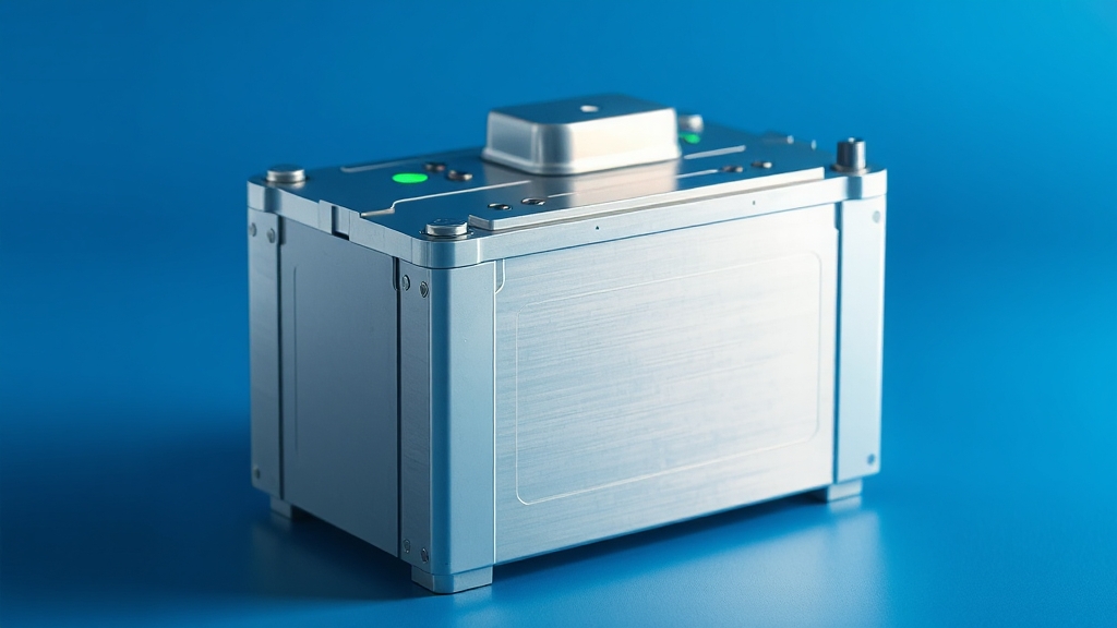 ESS 기술 동향: 리튬인산철 배터리 & 수냉식 냉각 (realistic 스타일)