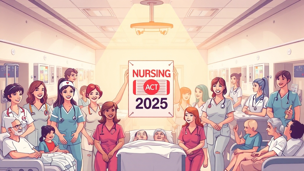 간호법 시행, 앞으로의 전망과 과제 (cartoon 스타일)