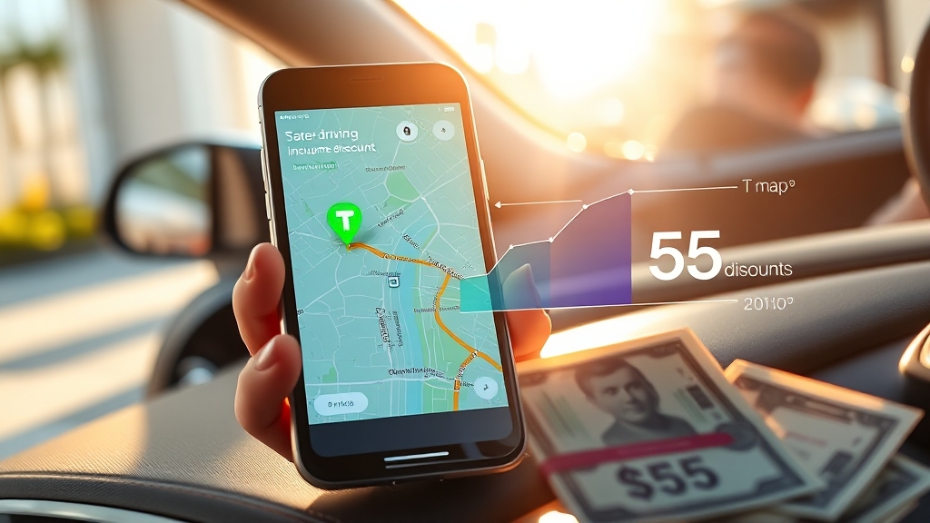 티맵 운전점수 혜택 (realistic 스타일)