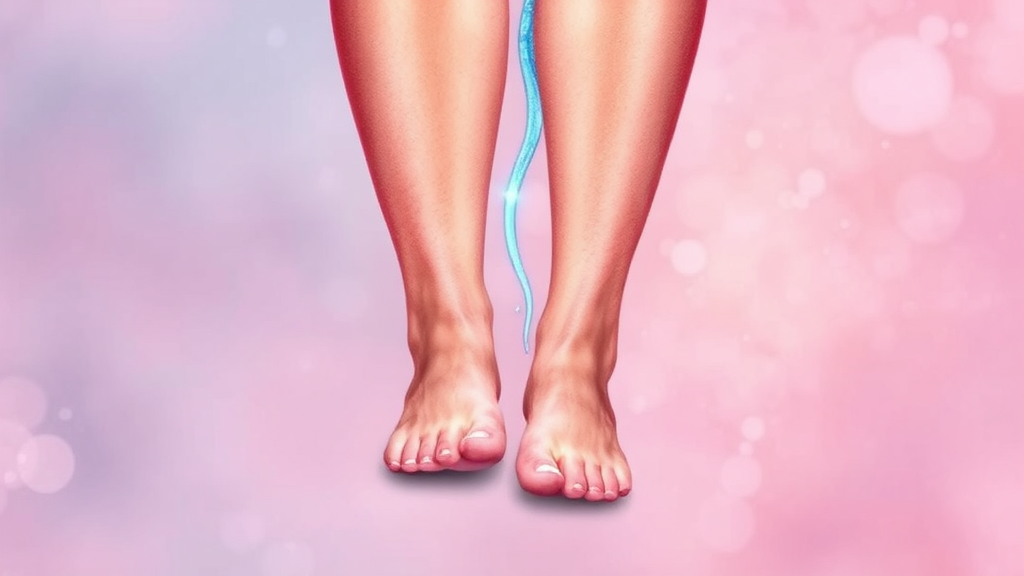 하지정맥류 진단 과정 (watercolor 스타일)