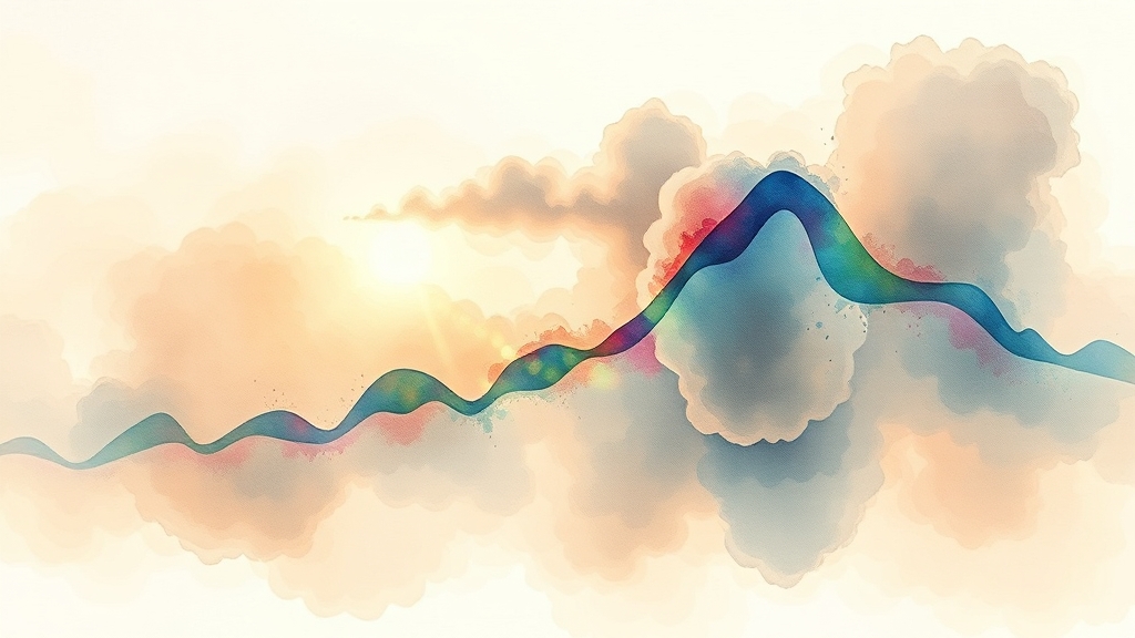 가격 변동성의 주요 원인 (watercolor 스타일)