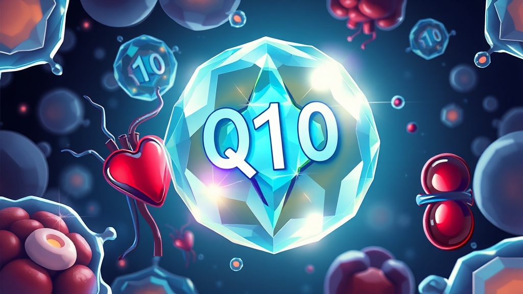 코엔자임 Q10 효능 완벽 정리 (2025 최신) 2 코엔자임 Q10 정의와 역할 (illustration 스타일)