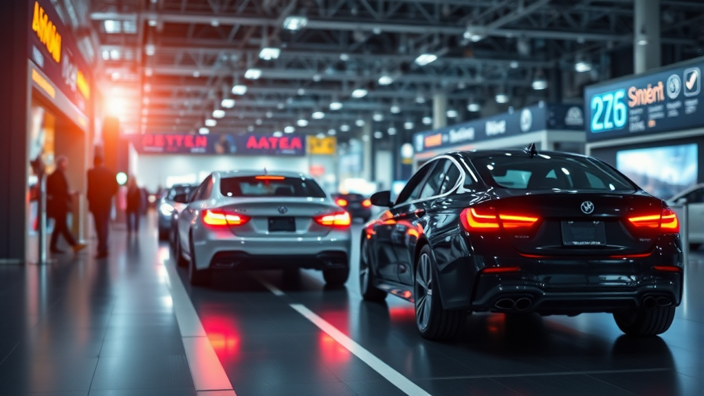 미래 모빌리티 기술 트렌드 (realistic 스타일)